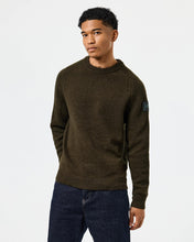 Load image into Gallery viewer, WEEKEND OFFENDER ZAGREB KNITTED WOOL CASTLE GREEN SWETER
