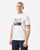 Załaduj obraz do przeglądarki galerii, Weekend Offender Leo Gregory Mono Graphic White T-Shirt