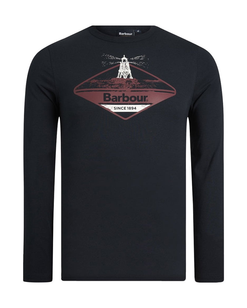 BARBOUR DUNDRAW TEE NAVY LONGSLEEVE