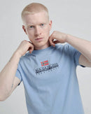 Load image into Gallery viewer, Napapijri Sory Faded Denim T-shirt