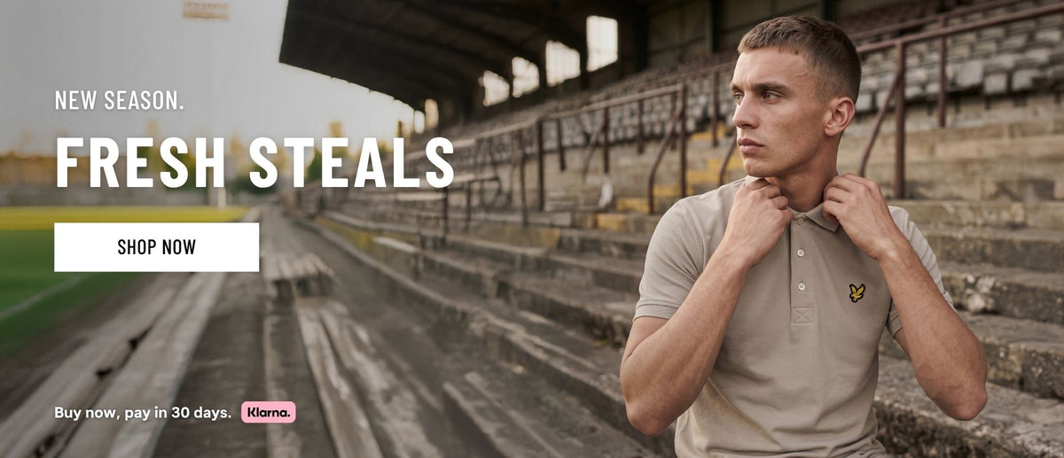 New season, fresh steals. The Lyle & Scott polo shirt pictured here is just one of them. Explore the full drop.