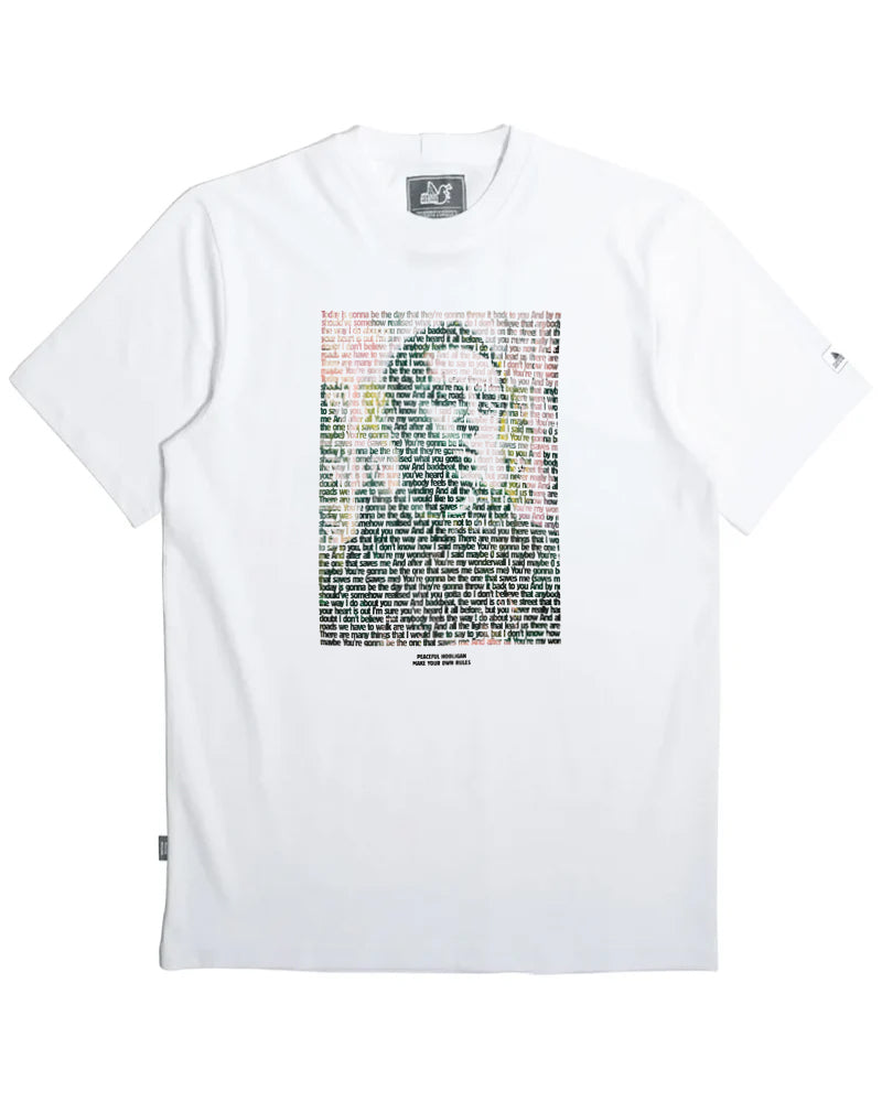PEACEFUL HOOLIGAN WONDERWALL WHITE T-SHIRT