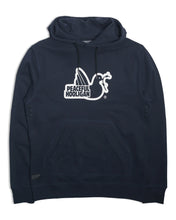 Load image into Gallery viewer, PEACEFUL HOOLIGAN OUTLINE HOODIE NAVY BLUZA