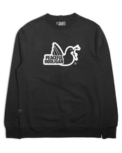 Načíst obrázek do prohlížeče Galerie, PEACEFUL HOOLIGAN OUTLINE SWEATSHIRT BLACK BLUZA