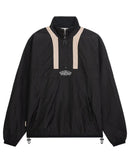 Načíst obrázek do prohlížeče Galerie, UNFAIR ATHLETICS ELEMENTARY CRUSHED HALFZIP BLACK KURTKA