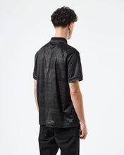 Load image into Gallery viewer, WEEKEND OFFENDER BLACKOUT FOOTBALL SHIRT BLACK