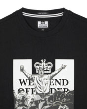 Załaduj obraz do przeglądarki galerii, Weekend Offender Leo Gregory Mono Graphic Black T-Shirt