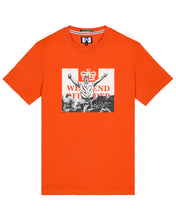 Załaduj obraz do przeglądarki galerii, WEEKEND OFFENDER MONO GRAPHIC LEO GREGORY PURE ORANGE T-SHIRT