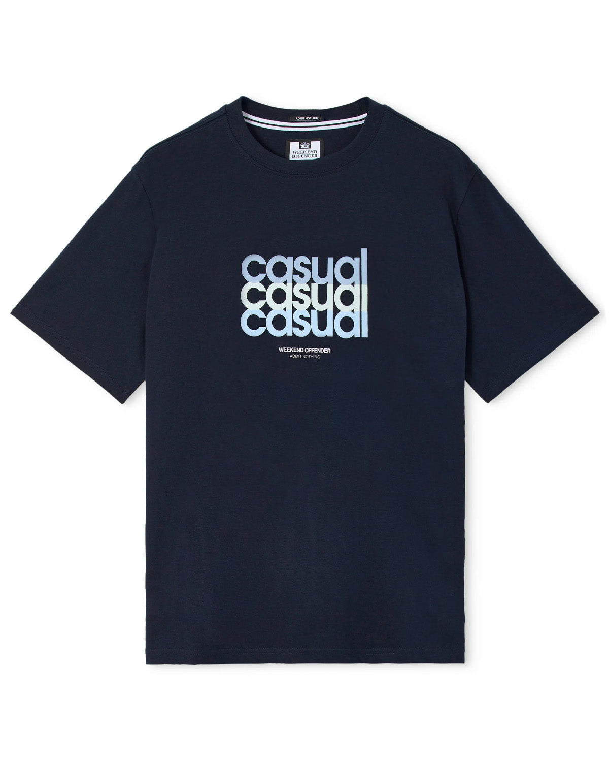 Weekend Offender W.O.L. Graphic Navy T-shirt | Casual Authentic