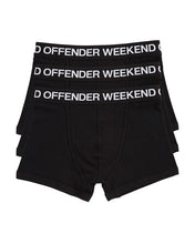 Załaduj obraz do przeglądarki galerii, WEEKEND OFFENDER BLACK BOKSERKI 3-PAK