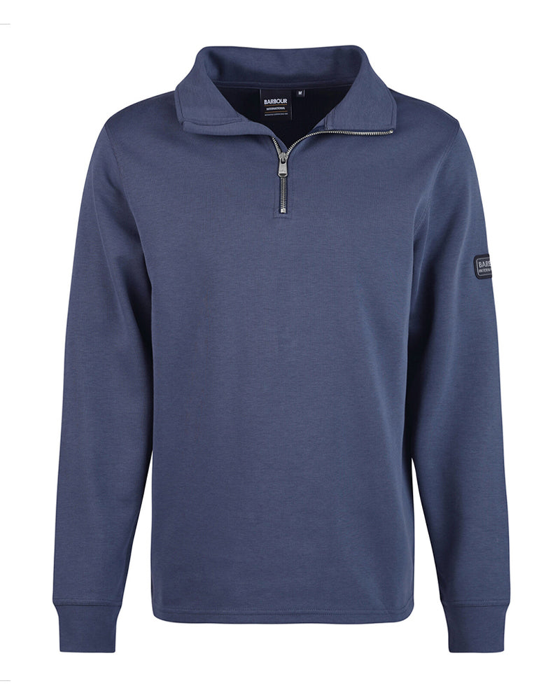 BARBOUR INT. SPRINT HALF ZIP INDIGO BLUZA