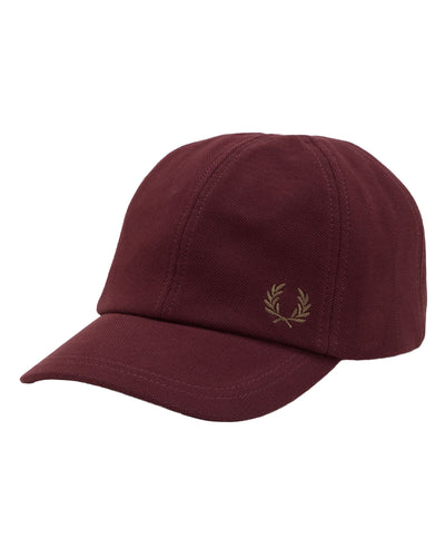 FRED PERRY PIQUE CLASSIC CAP OXBLOOD