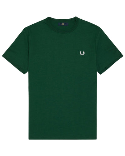 FRED PERRY RINGER IVY GREEN T-SHIRT