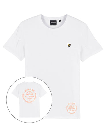 LYLE & SCOTT SKI CLUB WHITE T-SHIRT