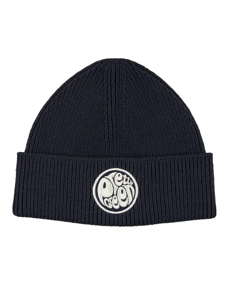 PRETTY GREEN LOGO KNIT BEANIE NAVY CZAPKA ZIMOWA