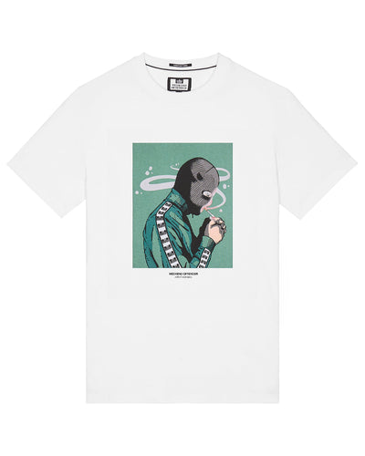 WEEKEND OFFENDER FUMO GRAPHIC WHITE T-SHIRT