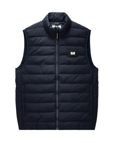 WEEKEND OFFENDER GACHA PADDED GILET NAVY BEZRĘKAWNIK