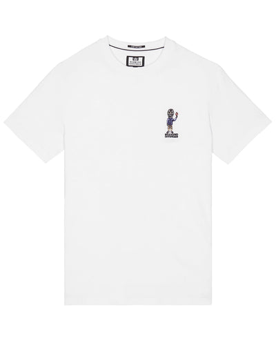 WEEKEND OFFENDER PYRO GRAPHIC WHITE T-SHIRT