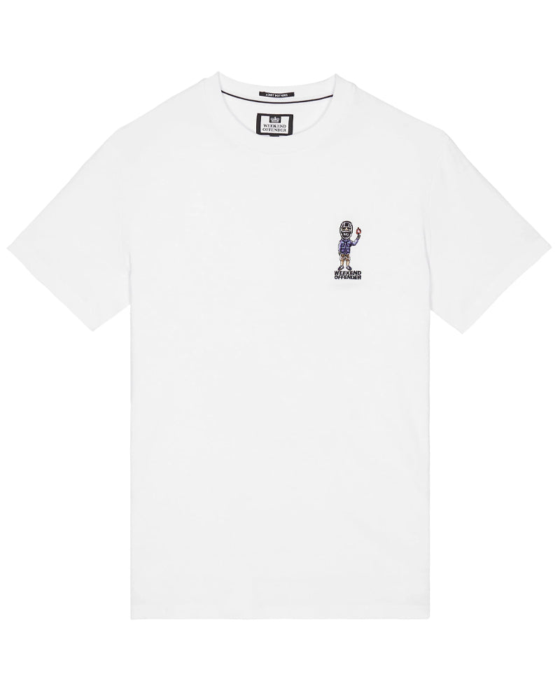 WEEKEND OFFENDER PYRO GRAPHIC WHITE T-SHIRT