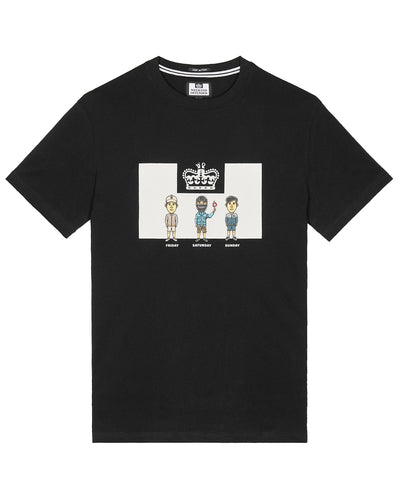 WEEKEND OFFENDER SEVENTY-TWO BLACK T-SHIRT