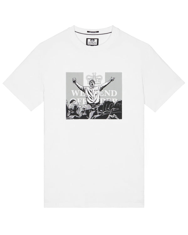 Weekend Offender Leo Gregory Mono Graphic White T-Shirt