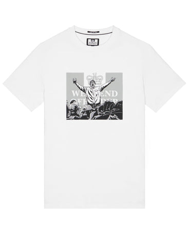 Weekend Offender Leo Gregory Mono Graphic White T-Shirt