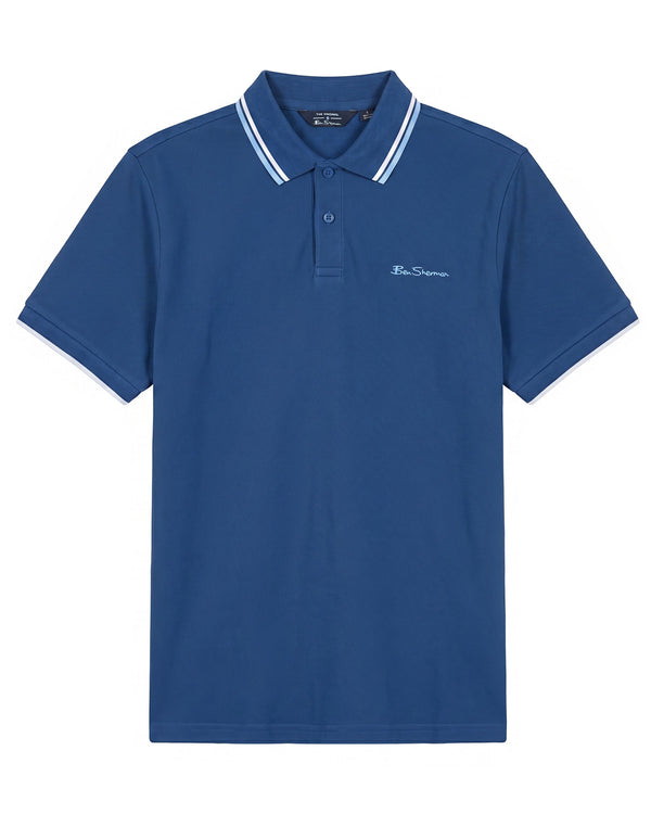Ben Sherman Twin Tipped Royal Blue Koszulka polo