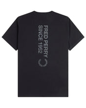 Load image into Gallery viewer, Fred Perry Bold Branding Black T-shirt
