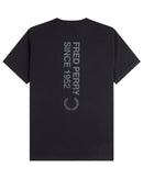 Load image into Gallery viewer, Fred Perry Bold Branding Black T-shirt
