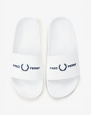 Načíst obrázek do prohlížeče Galerie, Fred Perry Branded White Klapki męskie
