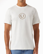 Load image into Gallery viewer, FRED PERRY CIRCLE BRANDING SNOW WHITE T-SHIRT
