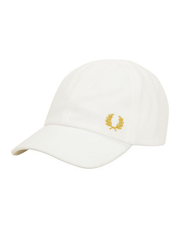 Fred Perry Pique Classic Cap Snow White czapka z daszkiem