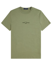 Fred Perry Embroidered Olive Mint T-shirt