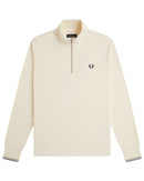 Load image into Gallery viewer, Fred Perry Half Zip Ecru Bluza
