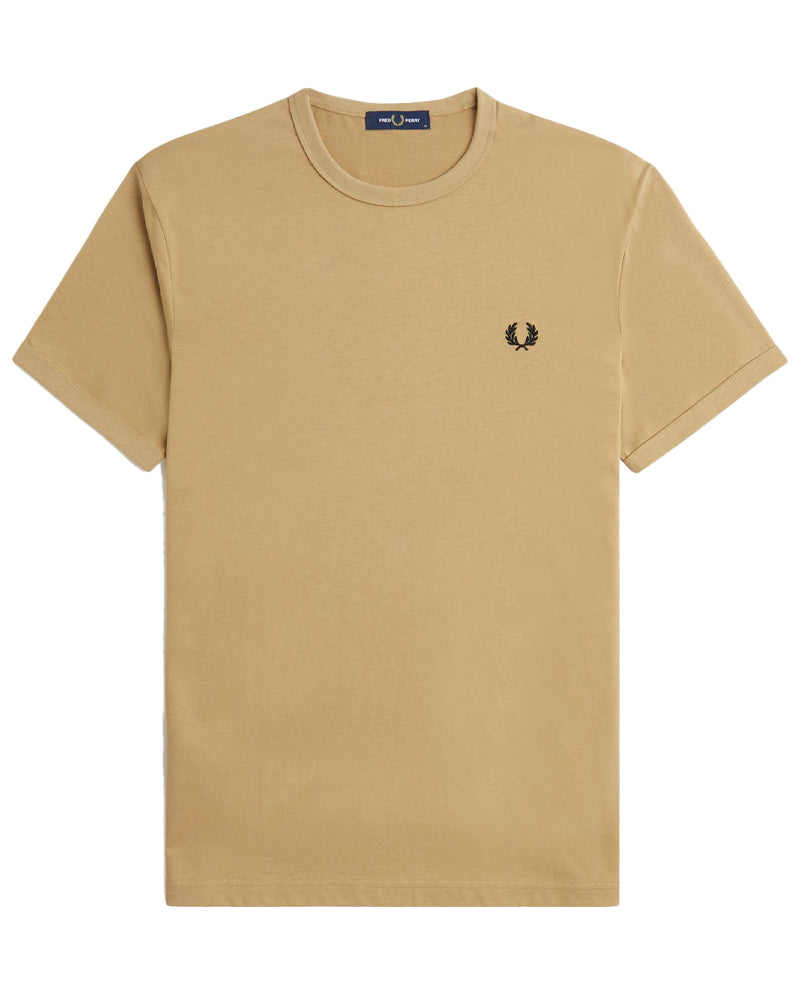 FRED PERRY RINGER WARM STONE T-SHIRT