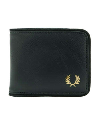 FRED PERRY TONAL BILLFOLD WALLET DARK GREEN PORTFEL