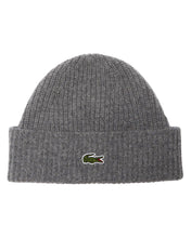 Załaduj obraz do przeglądarki galerii, LACOSTE RIBBED WOOL BEANIE RB9883 CZAPKA ZIMOWA
