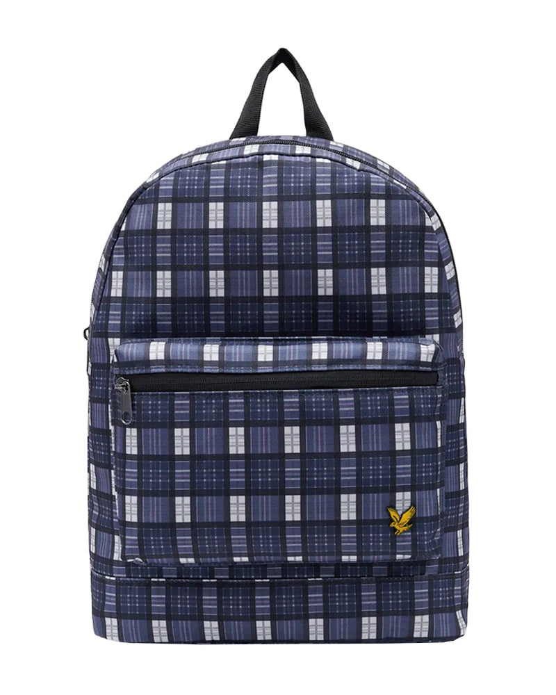 LYLE & SCOTT CHECK BACKPACK DARK NAVY PLECAK
