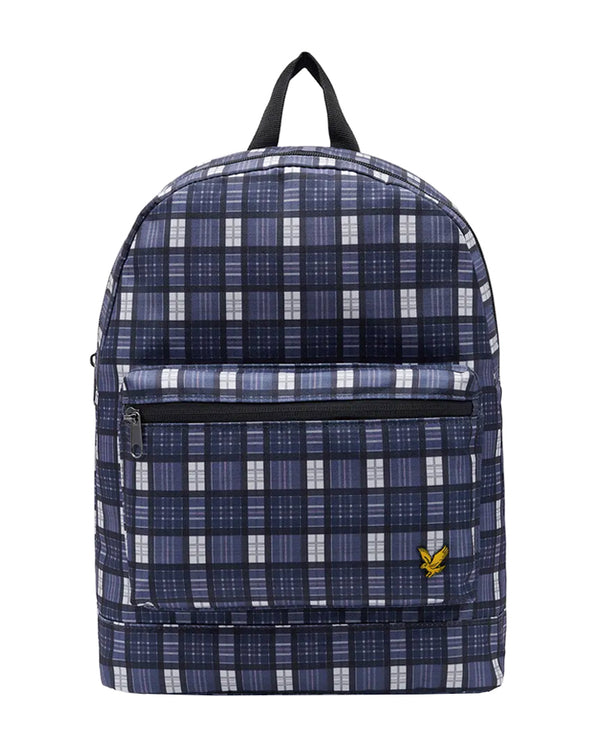 LYLE & SCOTT CHECK BACKPACK DARK NAVY PLECAK