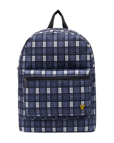 LYLE & SCOTT CHECK BACKPACK DARK NAVY PLECAK