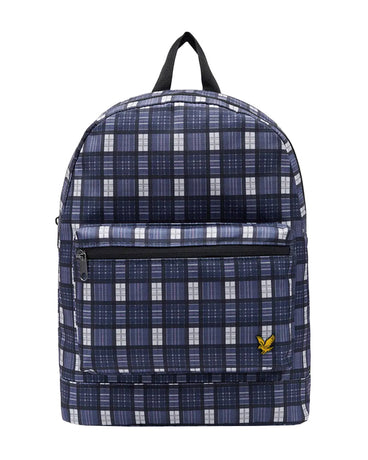 LYLE & SCOTT CHECK BACKPACK DARK NAVY PLECAK