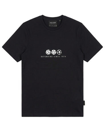 Lyle & Scott Defender Graphic Jet Black T-shirt
