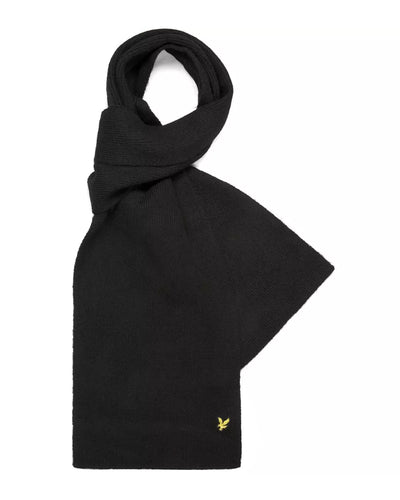 LYLE & SCOTT CHUNKY SCARF JET BLACK SZALIK