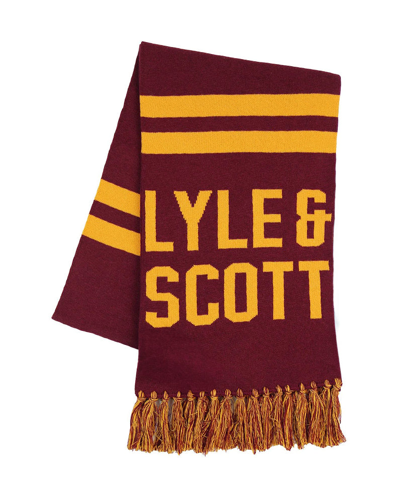 LYLE & SCOTT KNIT TEXT SCARF SZALIK