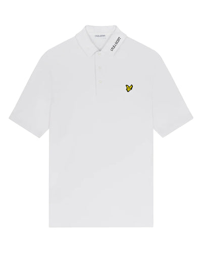 LYLE & SCOTT GOLF COLLAR LOGO TECHNICAL POLO SHIRT