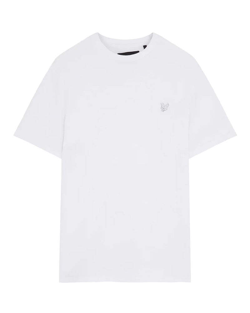 LYLE & SCOTT TONAL EAGLE WHITE T-SHIRT