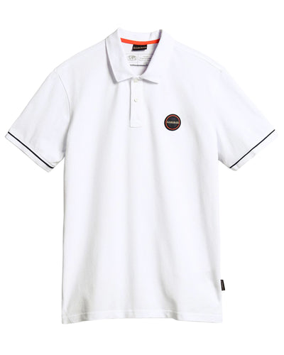 NAPAPIJRI E-WHALE BRIGHT WHITE KOSZULKA POLO