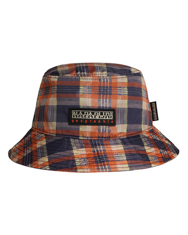 NAPAPIJRI F-CELESTE CHECK BLUE BUCKET HAT
