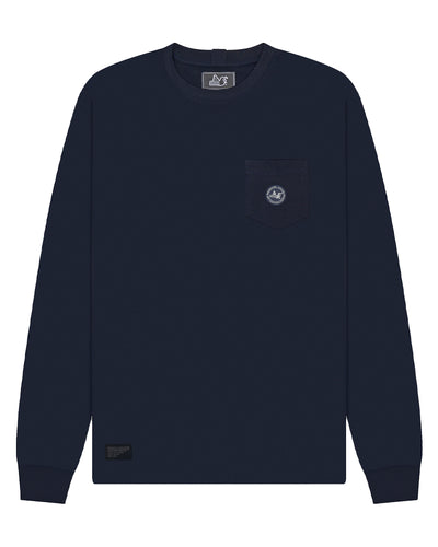 PEACEFUL HOOLIGAN LORD LS T-SHIRT NAVY LONGSLEEVE