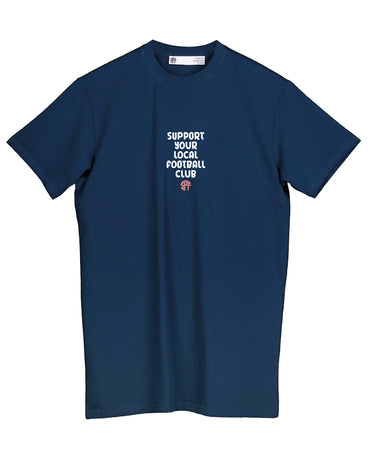 SPF SUPPORT YOUR LOCAL FOOTBALL CLUB NAVY T-SHIRT